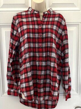 Red Plaid Top by Land's End
